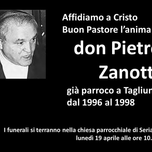 Commemorazione di Don Pietro Zanotti